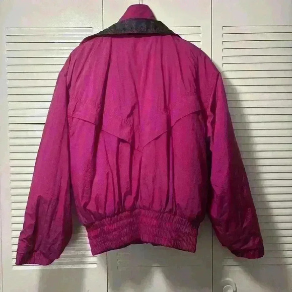 Hot Music Vintage 80s 90s Purple Pink Ski Jacket Size XL - Picture 6 of 13